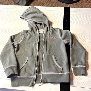 Juicy Couture LA Army Green Toddler Zip Hoodie Size 4